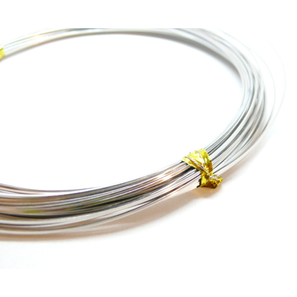 Fil de 0.8mm en acier Inoxydable 316L  finition argenté