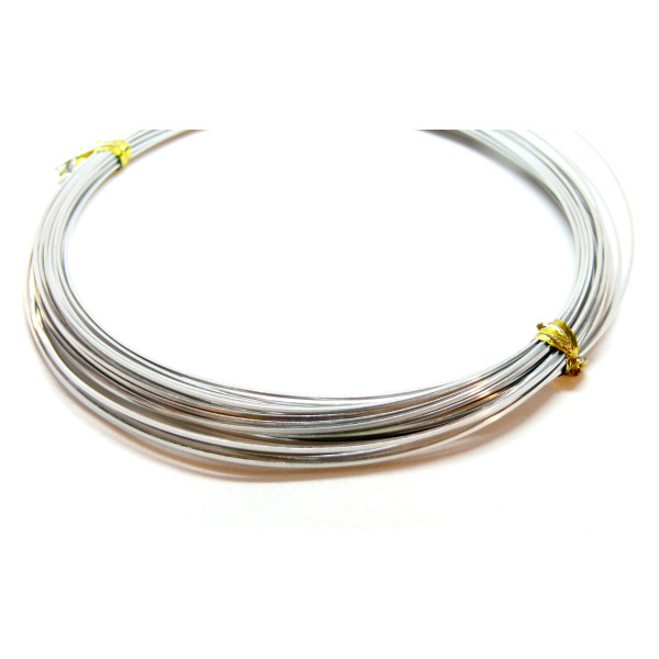 Fil de 0.8mm en acier Inoxydable 316L  finition argenté