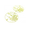 Estampes Pendentif Filigrane Champ de Fleurs 30mm – Cuivre Doré