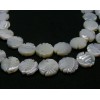 Perles intercalaire forme Poisson en Nacre coloris Blanc
