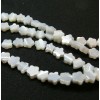 Perles intercalaire forme Fleur 6mm en Nacre coloris Blanc