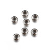 Perles stoppeur 8 par 4mm en Acier Inoxydable  finition Argenté