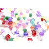 Perles intercalaire forme Lotus 10 par 14mm en verre  multicolores