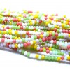 Perles Rondelles Verre Facettée 3 par 2mm Multicolores Couleur 005B01