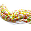 Perles Rondelles Verre Facettée 3 par 2mm Multicolores Couleur 005B01