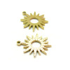 Pendentifs Soleil 16mm – Acier Inoxydable 316L Doré à l'or fin 18K