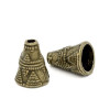Cônes, embouts caps coupelles MAYA  métal coloris Bronze