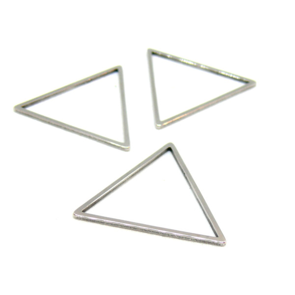 pendentifs connecteurs triangle 18 mm – Acier Inoxydable 304 finition Argentée