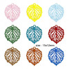 Estampes Pendentifs Feuille 15mm Métal Vert