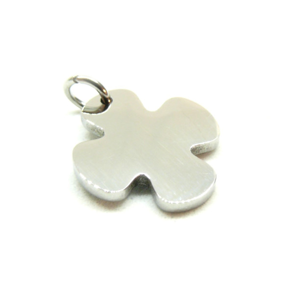 Pendentifs Médaillon Croix 14mm Plaque à personnaliser avec poinçons Acier Inoxydable 304 Argenté