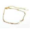 Bracelet réglable 16 cm pour intercalaire maille fantaisie 2mm
