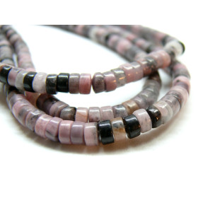 Perles RONDELLES Heishi  4.5 par 2mm Jade Teintée coloris 04