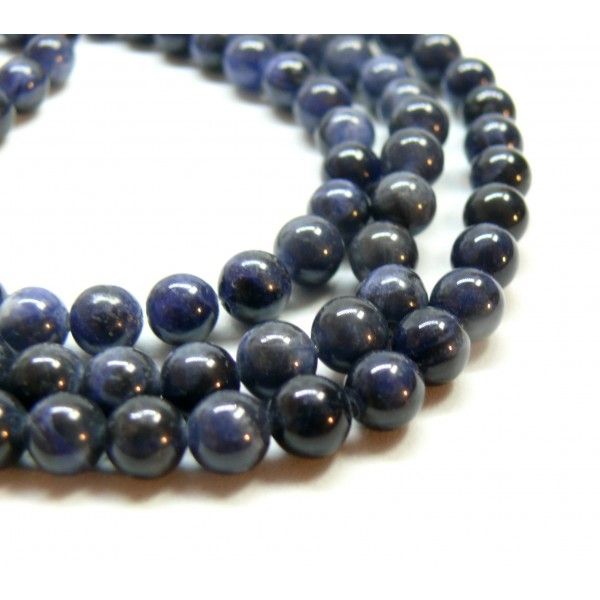 Perles Rondes 6mm Sodalite