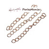 PAX: 100 chaines de confort 5cm, chaine d'extension, de règlage OR ROSE S1189024