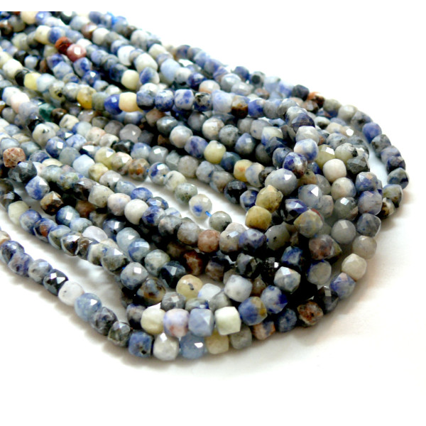 Perles facettée SODALITE Rondes 4.5 mm