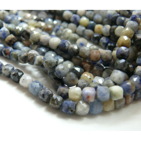 Perles facettée SODALITE Rondes 4.5 mm