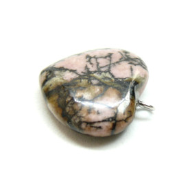 Pendentif forme Coeur Rhodochrosite 20mm