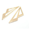 Pendentif Forme Géométrique 39 mm – Laiton – Finition Doré à l’or fin 18K