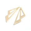 Pendentif Forme Géométrique 39 mm – Laiton – Finition Doré à l’or fin 18K