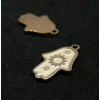 Pendentifs Hamsa, Main de Fatima, Grigri 15mm en acier Inoxydable 304 finition Doré