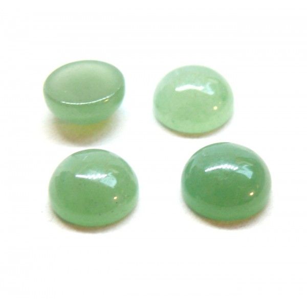 Cabochons, demi perle 8mm Aventurine