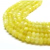 Perles Rondelle facettée 2 par 4 mm Jade Malaisienne Teintée