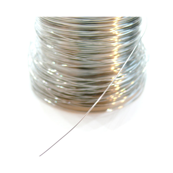 Fil câblé  0.7mm - en Acier Inoxydable 304 -finition Argenté