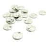 Médaillons martelé 8mm,  Acier Inoxydable 304 Argenté