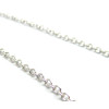 Chaine maille forçat 2x1.5x0.4mm, Acier Inoxydable 304, finition Argenté