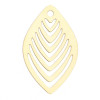 Estampes, pendentifs Multi Ovales 41mm métal coloris Doré