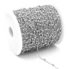 chaine bille, maille fine 1.5mm, bille 3,5 mm, Acier Inoxydable coloris Argenté