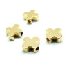 Perles Intercalaires Croix 8mm – Cuivre Finition Doré à l'or fin 18K