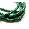 Perles RONDELLES, Heishi  4 par 2mm, Howlite Vert foncé effet marbre