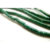 Perles RONDELLES, Heishi  4 par 2mm, Howlite Vert foncé effet marbre
