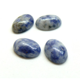 Cabochons 10 par 14mm, Jaspe Bleu, Coloris NO 45