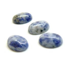 Cabochons 10 par 14mm, Jaspe Bleu, Coloris NO 45