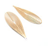 Pendentifs Goutte 55mm, laiton finition Doré à l'or fin 24K, pour fabrication de bijoux