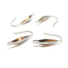 Boucles d'oreille, Crochets Epais 20mm, Acier Inoxydable 316 Chirurgical finition Argent
