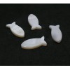 Perles intercalaire, Nacre Blanche, Poisson 17mm, fournitures pour fabrication de bijoux