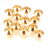 Perles intercalaires Rondelles 6 par 3mm, Acier Inoxydable 304, finition Doré à l'or fin 24K