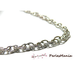 Chaîne Bijoux Maille 3,5x2 Mm En Cuivre - Lot De 1 Mètre, Fil 0,5 Mm, Pour Création Colliers, Bracelets