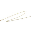 Colliers princesse 45 cm, maille Jaseron 2 mm, Acier Inoxydable 304, finition Doré à l'or fin 18K,  placage IONIQUE
