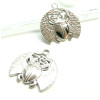 Pendentifs Amulette Scarabée Égyptien 25 mm – Acier Inoxydable 304 – Finition Argentée
