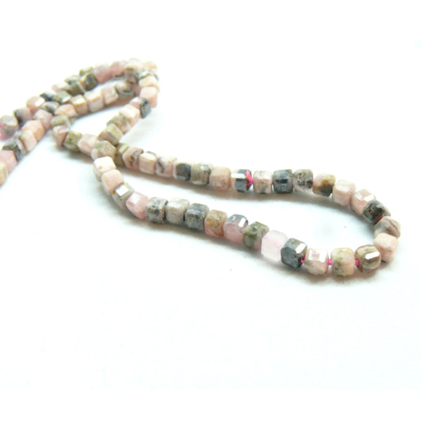 Perles Rondes 2 mm Rhodonite coloris 01