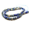 Perles Cube 3mm facettées, Lapis lazuli coloris 05A