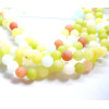 Perles Rondes 8mm, Jade teintée effet givre, Multicolores