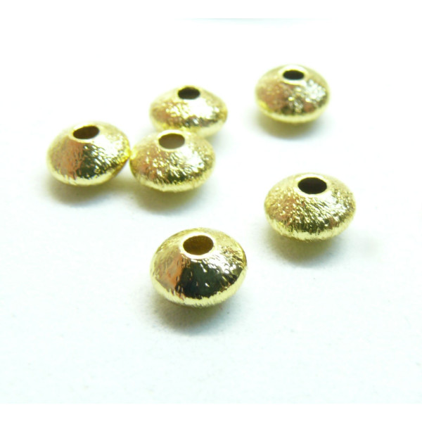 Perles Intercalaires, Rondelles 3.5mm, Laiton finition Doré placage IONIQUE