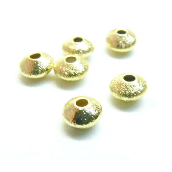 Perles Intercalaires, Rondelles 3.5mm, Laiton finition Doré placage IONIQUE