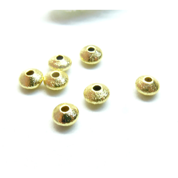 Perles Intercalaires, Rondelles 3.5mm, Laiton finition Doré placage IONIQUE