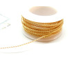 Fil torsadé 0.8mm, Cuivre Doré  à l'or fin 14K